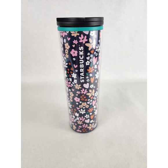 Starbucks NEW '18 Cottagecore Acrylic Tall Tumbler Cup Floral Flowers - Picture 1 of 6